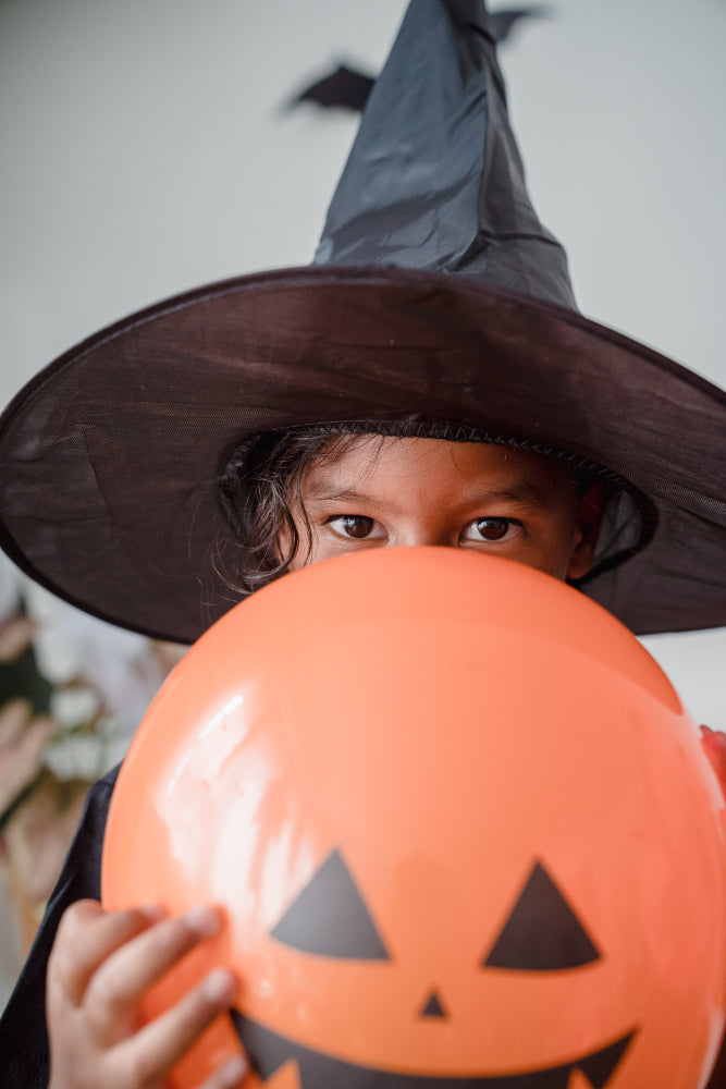 CERCHIETTO ZUCCA CON CAPPELLO, TULLE E NASTRI ACCESSORI CARNEVALE