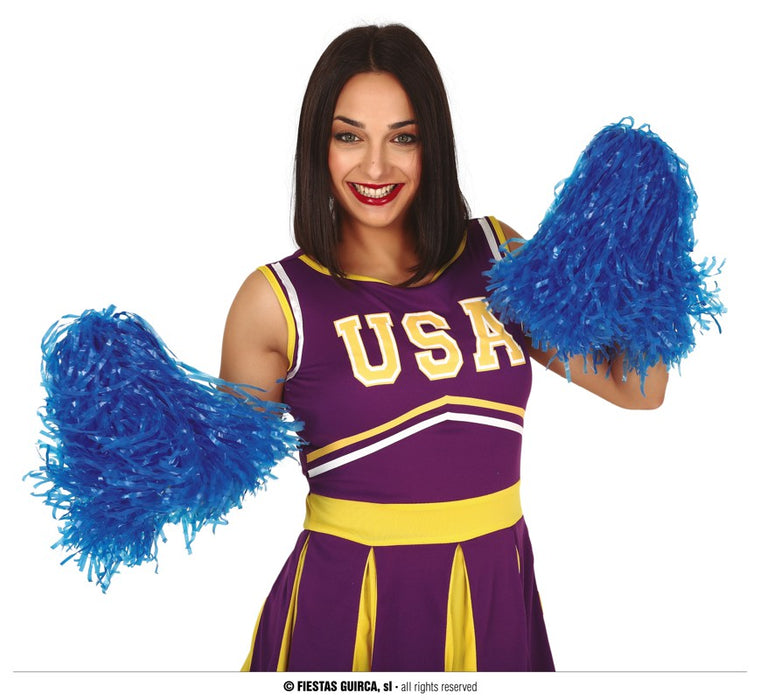 COPPIA POMPON PER RAGAZZA CHEERLEADER