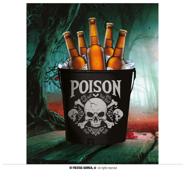 SECCHIELLO POISON RINFRESCA BIBITE PER HALLOWEEN CM 19X23