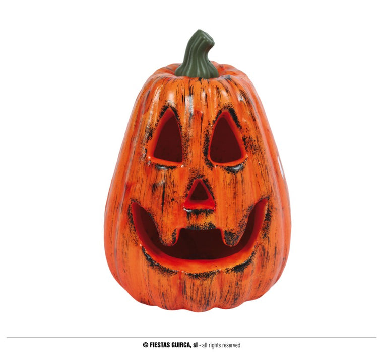 ZUCCA DI HALLOWEEN DEORAZIONE DA TAVOLA IN FOAM CON LUCI LED