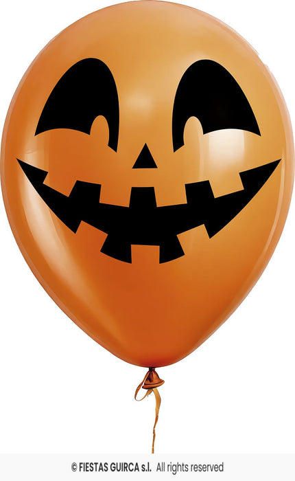 10 PALLONCINI ZUCCA ARANCIONI HALLOWEEN