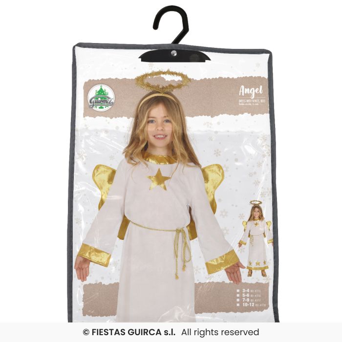 COSTUME DA ANGELO DORATO BAMBINA