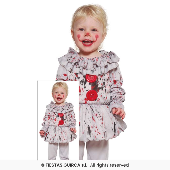 COSTUME BABY BAD CLOWN NEONATO