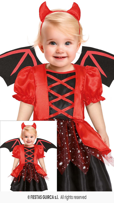 COSTUME BABY DIAVOLETTA CON ALI 18-24 MESI