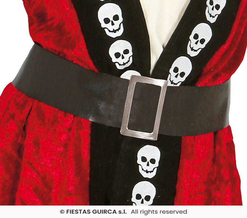 COSTUME PIRATESSA CON TESCHI E GIACCA ROSSA