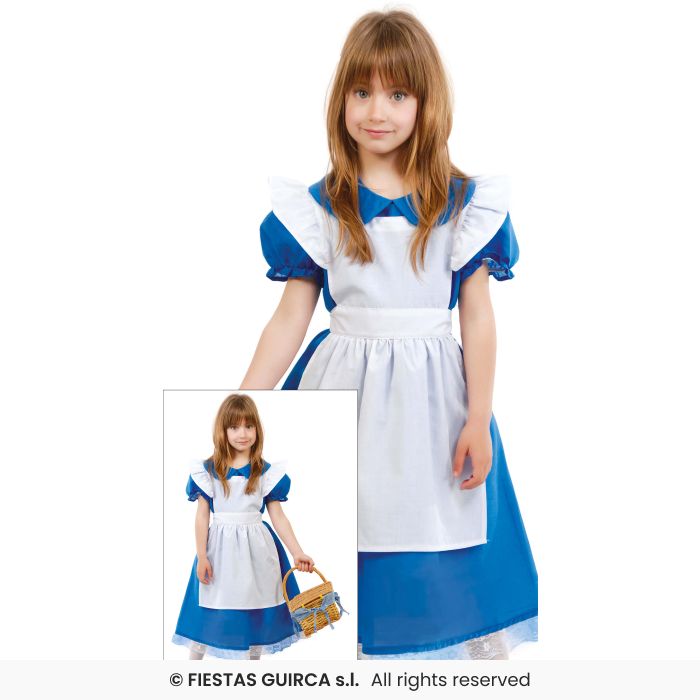 COSTUME ALICE E LE MERAVIGLIE 5-6 ANNI