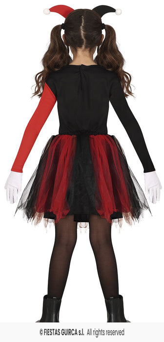 COSTUME DA ARLECCHINA ROSSO/NERO THE QUEEN