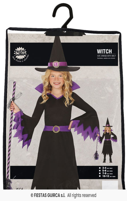 COSTUME STREGHETTA VIOLA DI HALLOWEEN