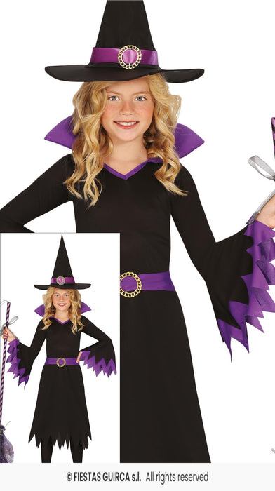 COSTUME STREGHETTA VIOLA DI HALLOWEEN