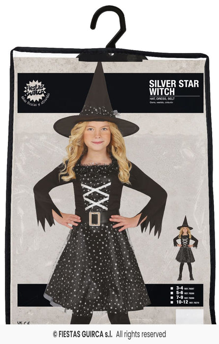 COSTUME DA STREGA STELLATA DI HALLOWEEN