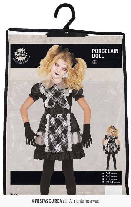 COSTUME DA BAMBOLA DI PORCELLANA HORROR