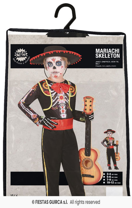 COSTUME SCHELETRO MARIACHI EL DIA DE LOS MUERTOS