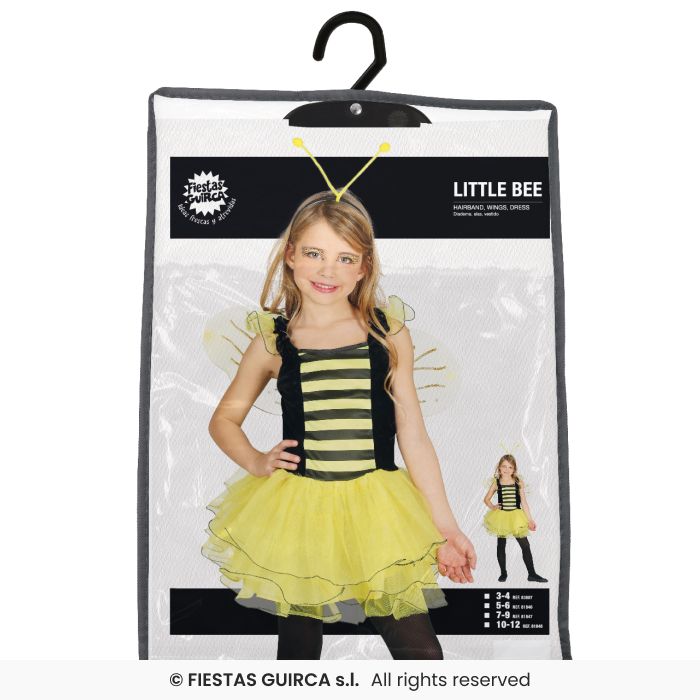 COSTUME APETTA GIALLA BAMBINA 5-6 ANNI