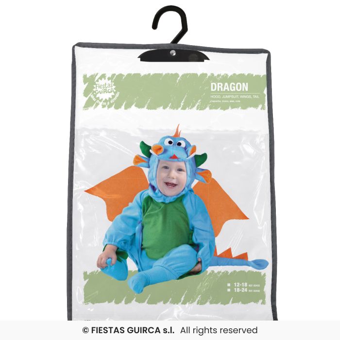 COSTUME BABY DRAGHETTO ALATO PER NEONATO