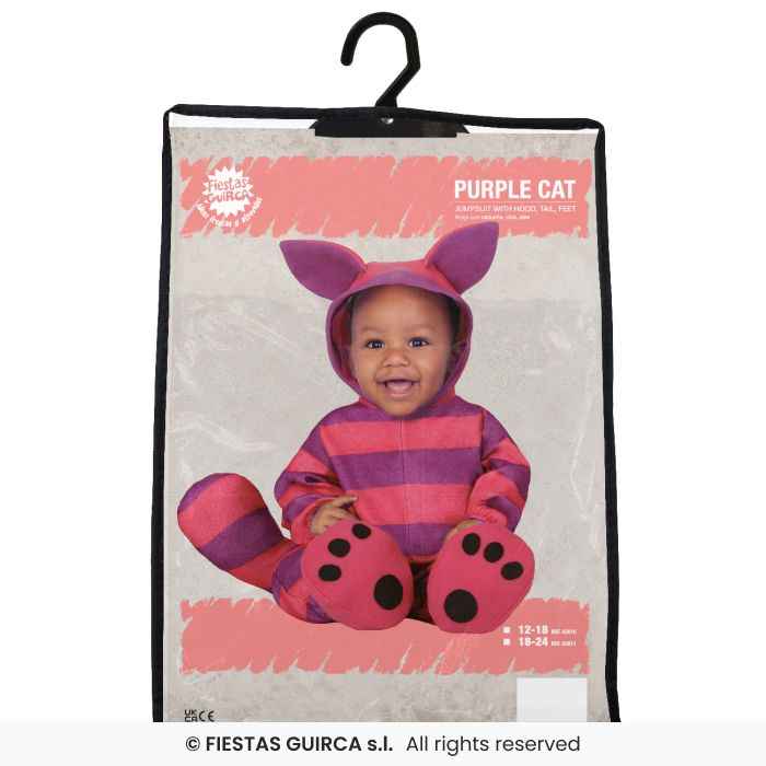 COSTUME BABY GATTO VIOLA