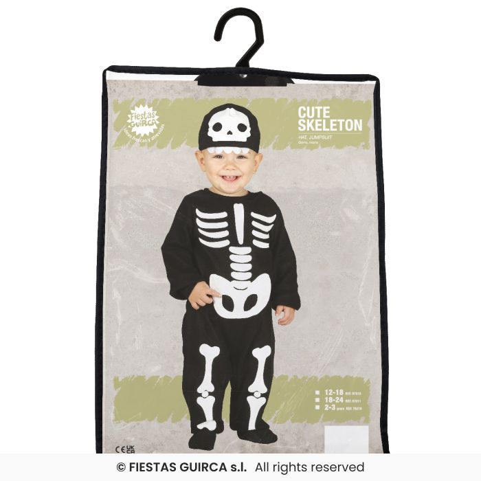 COSTUME BABY SCHELETRINO