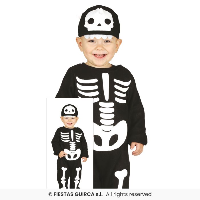 COSTUME BABY SCHELETRINO