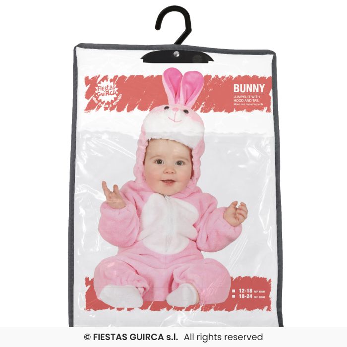 COSTUME BABY CONIGLIETTO ROSA