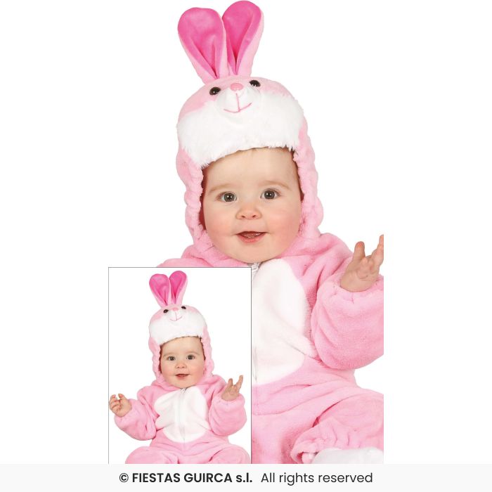 COSTUME BABY CONIGLIETTO ROSA