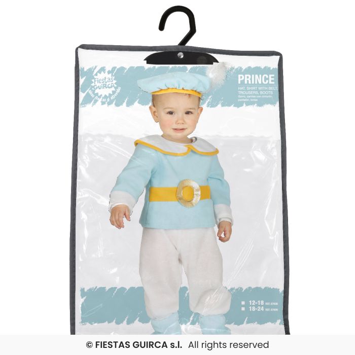 COSTUME BABY PRINCIPE AZZURRO NEONATO