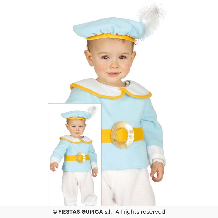 COSTUME BABY PRINCIPE AZZURRO NEONATO