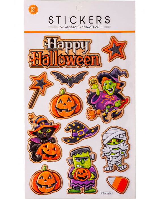 CARTELLA STICKERS SOGGETTI DI HALLOWEEN