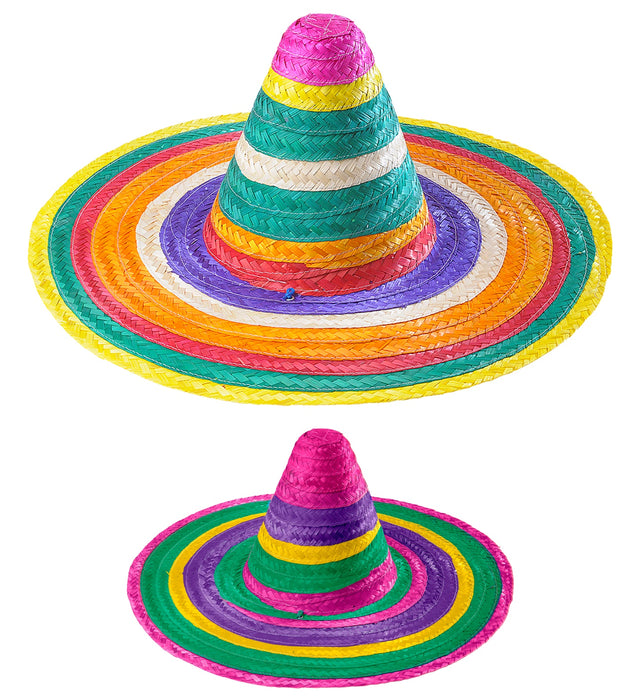 SOMBRERO MULTICOLORE CM 50 FESTA MESSICANA