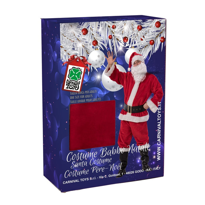 COSTUME BABBO NATALE LUSSO PELUCHE L/XL