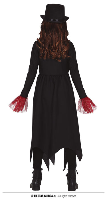 COSTUME GOTHIC GIRL ROSSO/NERO