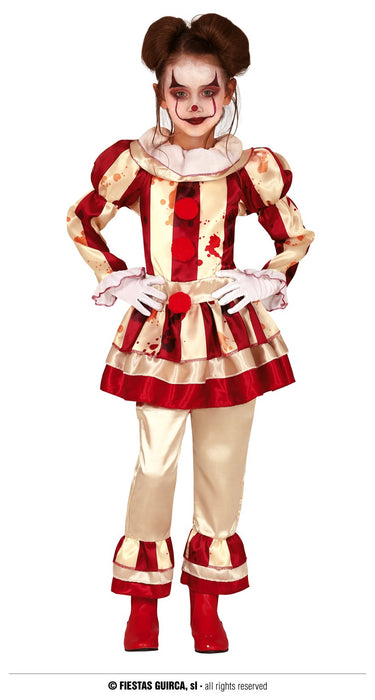 Guirca Costume vestito travestimento carnevale bambina zombie poliz  Taglia disponibile 5-6 anni